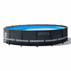 Intex 26340NP, 6836 L, Piscine hors sol, Echelle, Bleu, Gris, 68,9 kg