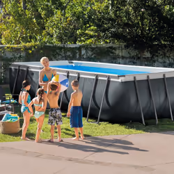 Intex 26356 piscine hors sol Rectangle 17203 L Noir
