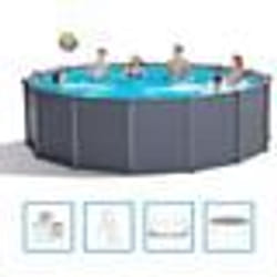 Intex 26384 piscine hors sol Rond 16805 L Graphite