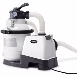 Intex 26644, Pompe à filtre de sable, Noir, Blanc, Piscine hors-sol, Vanne à 6 voies, Secteur, 220 - 240 V