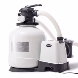 Intex 26648, Pompe à filtre de sable, Noir, Blanc, Piscine hors-sol, Vanne à 6 voies, Secteur, 220 - 240 V