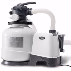 Intex 26648, Pompe à filtre de sable, Noir, Blanc, Piscine hors-sol, Vanne à 6 voies, Secteur, 220 - 240 V
