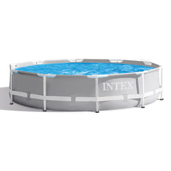 Intex 26700NP piscine hors sol Rond 4485 L Gris