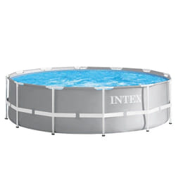 Intex 26724GN piscine hors sol Rond 14614 L Gris