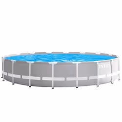 Intex 26732NP, 24311 L, Piscine hors sol, Adultes et enfants, Echelle, Gris, 89,7 kg