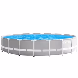 Intex 26756NP piscine hors sol Rond 32695 L Gris