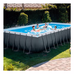 Intex Ultra XTR Frame Piscine hors sol Rectangle 31805 L Anthracite