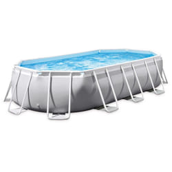 Intex 26798 piscine hors sol Oval 18202 L Gris