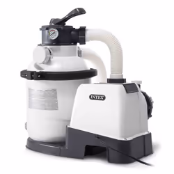 Intex 26644FR, Pompe à filtre de sable, Noir, Blanc, Plastique, Piscine hors-sol, Chine, Vanne à 6 voies