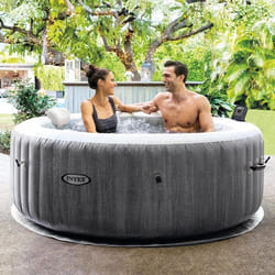 Intex PureSpa Greywood Deluxe 795 L 4 personne(s) Rond Gris