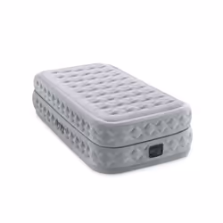 Intex Lit gonflable Supreme 1 personne, Double matelas, Taille enfant / adulte, Rectangle, Intérieure, Pompe à air intégrée