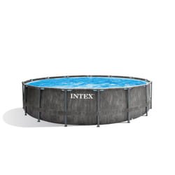 Intex 26742GN piscine hors sol Rond Gris