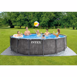 Intex 26742GN piscine hors sol Rond Gris