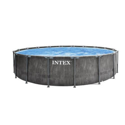 Intex Baltik Piscine hors sol Rond Graphite