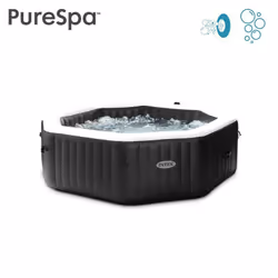 Intex PureSpa Jet & Bubble Deluxe 795 L 4 personne(s) Octogonal Noir