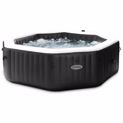 Intex PureSpa Jet & Bubble Deluxe, 1098 L, 6 personne(s), Octogonal, Massage bouillonnant / jet de massage, PVC, Noir