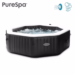 Intex PureSpa Jet & Bubble Deluxe 1098 L 6 personne(s) Octogonal Noir
