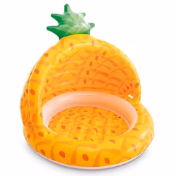 Pataugeoire Gonflable - INTEX - Ananas - Pour Enfant de 1 à 3 Ans - Toit Par-Soleil