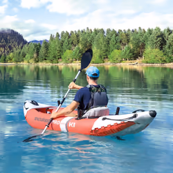 Intex 68303NP kayak sportif 1 personne(s) Gris, Rouge Polyvinyl chloride (PVC), Vinyl Kayak gonflable - Vue supplémentaire 4