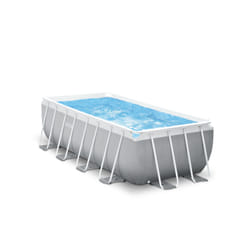Intex 26790GN piscine hors sol Rectangle 8418 L Gris