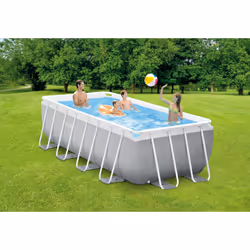 Intex 26790GN piscine hors sol Rectangle 8418 L Gris - Vue supplémentaire 6