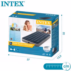 Intex 64781 matelas gonflables Matelas une personne Bleu, Gris Unisexe