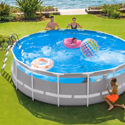 Intex 26730NP piscine hors sol Rond Gris