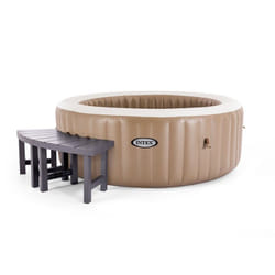 Intex 28514 Jacuzzi et spa 4 personne(s) Rond Marron, Blanc