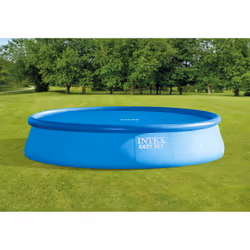 Intex 28015E, Couverture solaire de piscine, Piscine hors-sol, Rond, Bleu, 5,49 m, 5490 mm