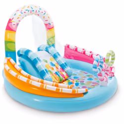 Description générale Découvrez l'Aire de jeux gonflable Candy Zone d'Intex, un espace de jeu aquatique coloré et amusant pour ...