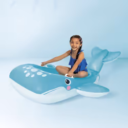 Intex 57567NP flotteur de plage et de piscine Bleu, Blanc Image Vinyl Matelas flottant