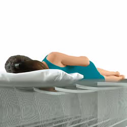 Intex DuraBeam Pillow Rest Mid-Rise Matelas une personne Beige, Bleu