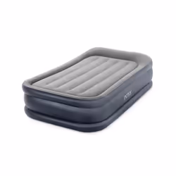 Intex DuraBeam+ Deluxe Pillow Rest Raised Matelas une personne Gris, Gris clair