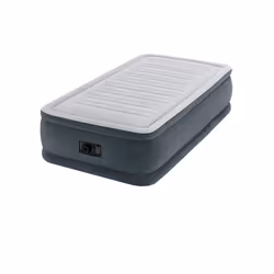Intex DuraBeam Comfort-Plush Elevated Matelas une personne Gris, Gris clair