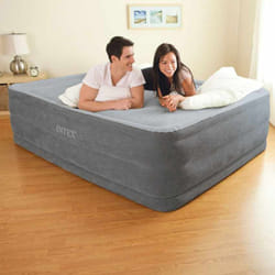 Intex DuraBeam Comfort-Plush High-Rise Double matelas Gris, Gris clair