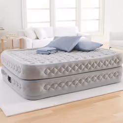 Intex DuraBeam Supreme Air-Flow Double matelas Gris clair