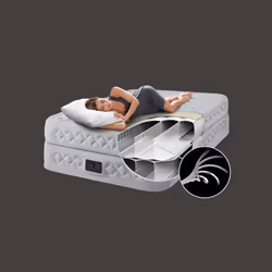 Intex DuraBeam Supreme Air-Flow Double matelas Gris clair - Vue supplémentaire 4