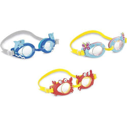 Lunette de natation - Intex - Fun Crabe/Requin - Silicone - 3-8 ans - Protection UV