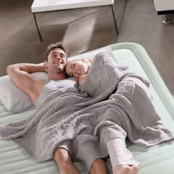 Intex DuraBeam PremAire I Double matelas Gris, Gris clair
