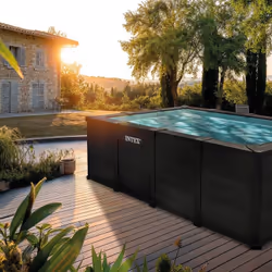 Intex 26396GN piscine hors sol Rectangle Bleu, Gris - Vue supplémentaire 2
