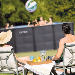 Intex 26396GN piscine hors sol Rectangle Bleu, Gris - Vue supplémentaire 5