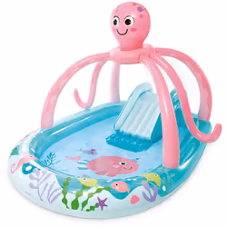 Description générale Profitez de l'été avec la pataugeoire gonflable pour enfants Intex en forme de pieuvre. Conçue pour les  ...