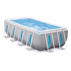 Intex 26770NP, Piscine hors sol, Enfants et adultes, Echelle, Gris