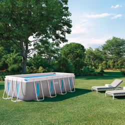 Intex 26770NP piscine hors sol Rectangle Gris - Vue supplémentaire 4