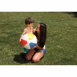 Intex 59020 ballon de plage 51 cm Vinyl Bleu, Rouge, Blanc, Jaune