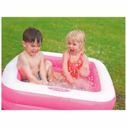 Intex 57100, Piscine gonflable, 57 L, Carré, 1 an(s), Vinyl, Vert, Rose, Blanc