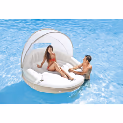 Intex 58292 flotteur de plage et de piscine Beige, Blanc Ile flottante