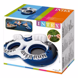 Intex 58837EU flotteur de plage et de piscine Noir, Bleu, Blanc Vinyl Matelas flottant