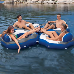 Intex 58854 flotteur de plage et de piscine Noir, Bleu Image Vinyl Fauteuil flottant