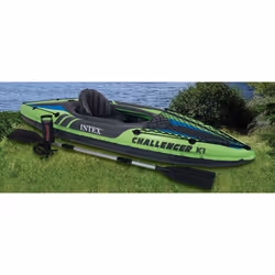 Intex K1 1 personne(s) Noir, Vert Polyvinyl chloride (PVC) Kayak gonflable